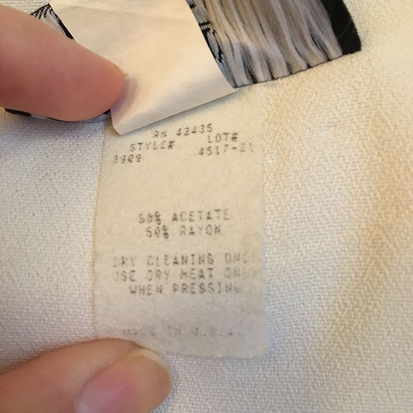 Vintage Dawn Joy Off White Blazer & Skirt Size 7-8 - Picture 4 of 6